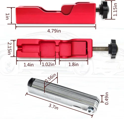 Vista 5 de Kingson Herramienta universal para bujías con medidor de calibrador compatible con la mayoría de bujías de 0.394 in, 0.472 in, 0.551 in y 0.630 in