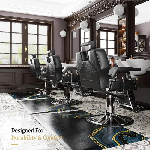 Vista 7 de Tapete antifatiga de 3 x 5 x 5/8 pulgadas de grosor para estilista, rectangular, cómodo, para peluquería, debajo de la silla