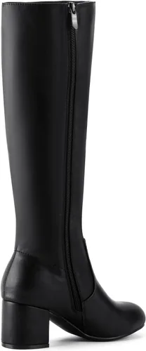 Vista 3 de Shoe'N Tale Botas altas hasta la rodilla para mujer, botas de tacón grueso de gamuza