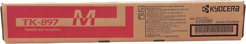 Vista 4 de Kyocera 1T02K00US0 Modelo TK-897K Cartucho de tóner negro, compatible con impresoras a color multifuncional FS-C8025MFP, FS-C8520MFP, TASKalfa 205c