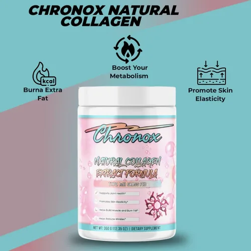 Vista 2 de Chronox Suplemento dietético en polvo de péptidos de colágeno hidrolizados naturales - I&III proteína alimentada con pasto en polvo - el mejor