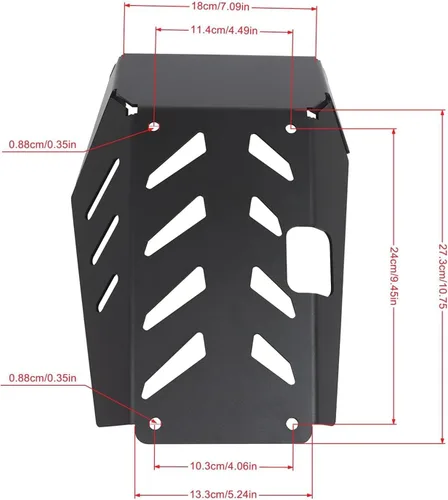 Vista 5 de COPART Placa de deslizamiento de motocicleta, placa de choque, protector de fondo del motor para BMW G310GS G310R 2017 2018 2019