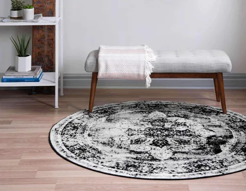 Vista 285 de Unique Loom Sofia Collection - Alfombra de área - Salle Garnier (3' 3" x 5' 3" Rectángulo, Turquesa/Azul)