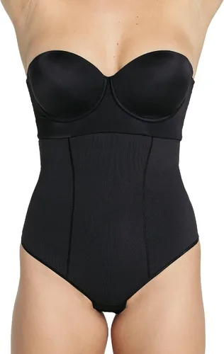 Vista 4 de Leonisa Tanga moldeadora de cintura alta con control de abdomen, ropa interior para mujer