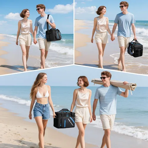 Vista 7 de Maelstrom 30 Can Collapsible Soft Cooler Bag with Quick Access Opening 5-layer Insulation,16h Cold, Leakproof, Waterproof, Multiple Pockets