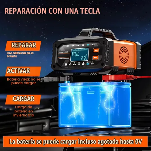 Vista 5 de 20A 12V/24V Cargador de batería inteligente LiFePO4 Mantenedor