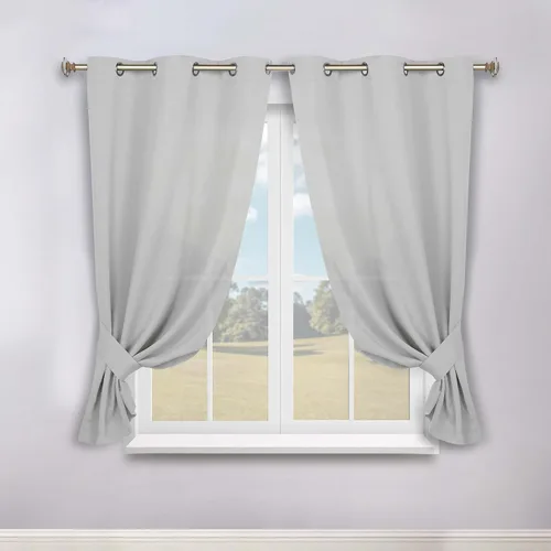 Vista 116 de Superior Blackout Curtains, Room Darkening, Bedroom, Drapes, Kitchen, Living Room Window Accents, Sun Blocking, Thermal, 2 Pack, Solid Blackout