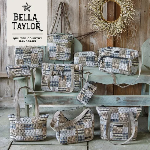 Vista 5 de Bella Taylor Bolsa de maquillaje de algodón acolchada grande para mujeres, bolsa de cosméticos de viaje