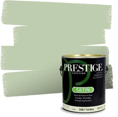 Vista 45 de Prestige Paints - 2 en 1, pintura base y pintura de exterior, E100-N-735BM