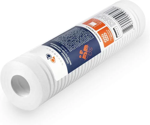 Vista 6 de Aquaboon Whole House - Cartucho de filtro de agua de sedimentos ranurados de 1 micrón, 10 x 2.5 PP, compatible con AP110, WHKF-GD05, CFS110, P5