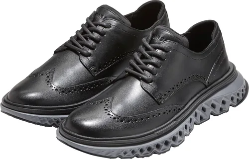 Vista 6 de Cole Haan 5. Zerogrand Wing Oxford para hombre Negro/Pavimento/Nube de tormenta