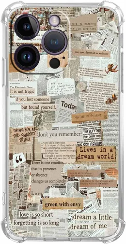Vista 24 de Funda de Collage Estético para iPhone 7/8/SE2/SE3, Patrón de Citas Positivas, Funda TPU Única y Moderna Compatible con iPhone 7/8/SE2/SE3