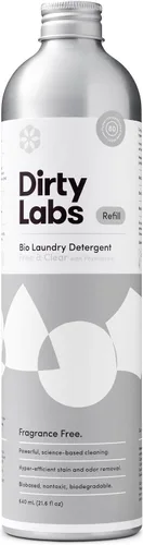 Vista 13 de Dirty Labs Sin olor Detergente bio-líquido para ropa 32 cargas (8.6 onzas líquidas) Hiperconcentrado Alta eficiencia y lavado a máquina