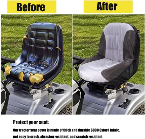 Vista 5 de BeadChica Funda de Asiento Deluxe Impermeable para Cortacésped Compatible con Husqvarna, Funda Universal para Asiento de Tractor