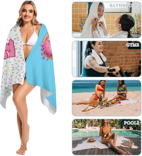 Vista 4 de Toalla de playa de béisbol personalizada con nombre, divertidas toallas de playa personalizadas de 67 memes para niños, toallas número seis siete