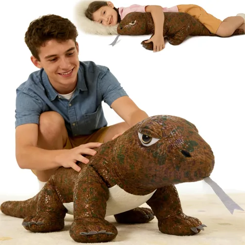 Vista 18 de MorisMos Animal de Peluche Gigante Guepardo Almohada de Felpa 4 pies, 47" Juguete de Felpa de Guepardo Extra Grande para Niños y Adultos, Leopardo