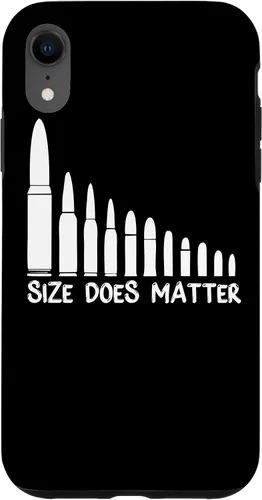 Vista 8 de iPhone 15 Size Does Matter Funny Gun Munición Bullet Size Matters Case