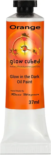 Vista 50 de Pintura al óleo profesional que brilla en la oscuridad Artista Pintura al óleo luminiscente fosforescente autoluminosa Glow Cubed