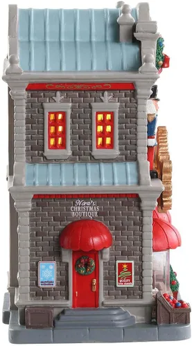 Vista 3 de LEMAX 85344 Colección Caddington Boutique Navideña de Nora Edificio Iluminado, 8.39 pulgadas x 7.17 pulgadas x 4.80 pulgadas