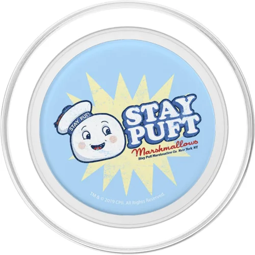 Vista 2 de Ghostbusters Póster retro de Stay Puft PopSockets MagSafe PopGrip para iPhone