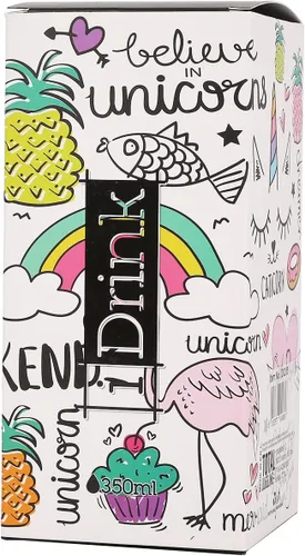 Vista 4 de IDRINK® - TAZA DE VIAJE con aislamiento de acero inoxidable Termo 11.8 fl oz UNICORNIO