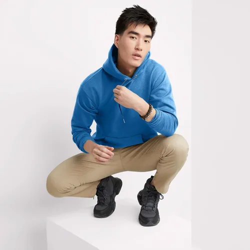 Vista 5 de Hanes Sudadera con capucha Ecosmart para hombre, sudadera de forro polar de peso medio, sudadera con capucha para hombre