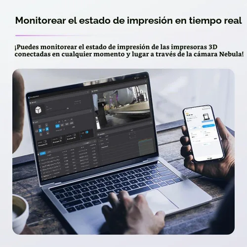 Vista 4 de Creality Cámara Oficial Nebula, Monitoreo Remoto, Conexión WiFi, Generación Automática de Video Time-Lapse, Compatible con Sonic Pad/Nebula