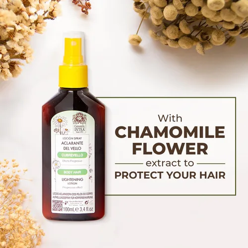 Vista 5 de Intea Cubrevello - Loción para aclarar el cabello, spray de botella con extracto de manzanilla natural ecológico, sin parabenos y amoníaco, 3.4 onzas