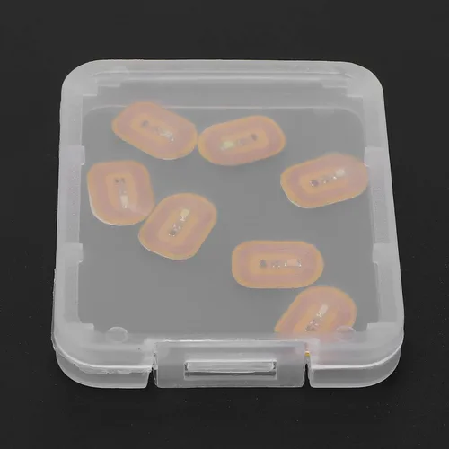 Vista 8 de NFC - Adhesivos para uñas, 7 unidades de calcomanías LED brillantes, material ABS, estilo moderno, color amarillo