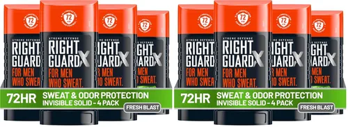 Vista 8 de Right Guard Xtreme Defense Invisible Solid, desodorante antitranspirante, aroma Arctic Refresh - Desodorante 5 en 1 para hombres, control de olores