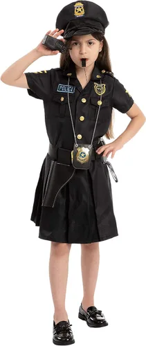 Vista 5 de Disfraz de policía para niña 8-10 años