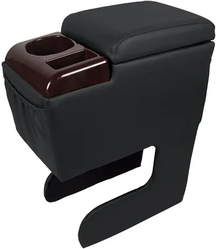 Vista 9 de Asiento de camioneta/banco para automóvil, consola central para contratistas, organizador de negocios y caja de almacenamiento con portavasos y tapa