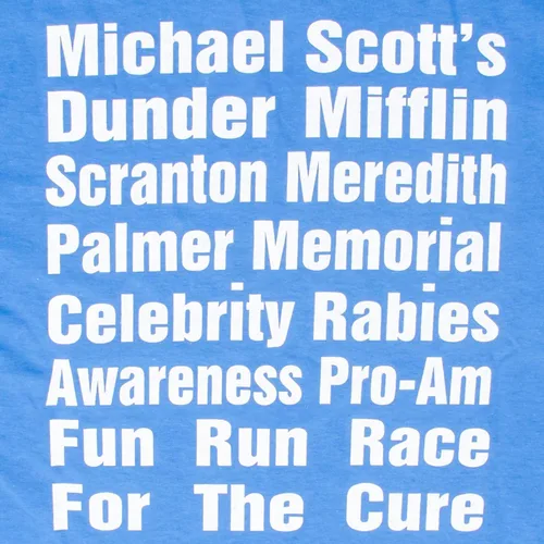 Vista 5 de The Office Michael Scott Fun Run Race Camiseta azul