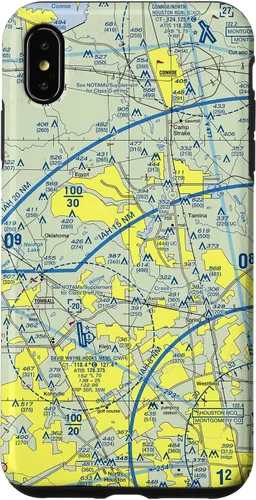 Vista 7 de Carta seccional VFR aeronáutica para iPhone 14 - Carcasa del noroeste de Houston, TX