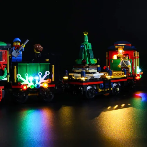 Vista 5 de LIGHTAILING Juego de luces para el modelo de bloques de construcción (Creator Expert Winter Holiday Train) – Kit de luz LED compatible con Lego