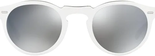 Vista 2 de Oliver Peoples Gafas de sol unisex Gregory Peck 1962 de 1.850in, BlancoVerdeNegroMarfilMarrón
