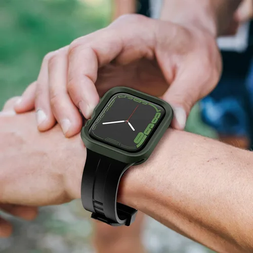 Vista 7 de Amizee 2 Pack Estuche Resistente Compatible con Apple Watch Serie 9/8/7 41mm SE 3/2/1 Serie 6/5/4 40mm, Funda Protectora Amortiguadora de TPU Blanda