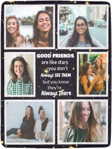 Vista 10 de HUGLAZY Manta personalizada con fotos y texto, manta de franela para parejas de adultos, regalo para cumpleaños, Día del Padre, Día de la Madre, Día