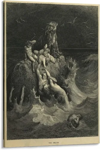 Vista 13 de 20 obras maestras por Gustave Dore - Póster artístico de Adán y Eva expulsados del Edén y arte de pared, póster moderno para decoración