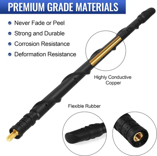 Vista 4 de VOFONO Antena de 33 cm Compatible con Ford Bronco 2021-2024, Antena Corta de Goma de Repuesto para Ford Bronco, Accesorios Bronco, No para Bronco