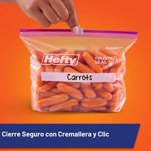 Vista 3 de Hefty - Bolsas de almacenamiento con cierre
