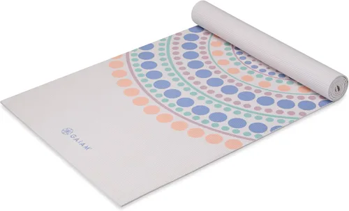 Vista 19 de Gaiam - Alfombrilla de yoga, 6 mm, extra gruesa, antideslizante, de primera calidad, para todo tipo de yoga, pilates y ejercicios en el suelo
