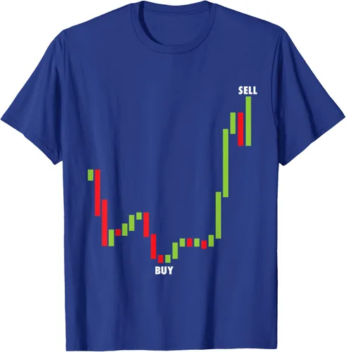 Vista 19 de Funny Day Trading Comprar Baja Venta Alta Stock Trading Camiseta Negro