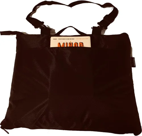 Vista 3 de Manta Elemental Stadium Sherpa impermeable, resistente al viento, picnic, silla de ruedas, camping, conciertos, bolsa con correa para el hombro