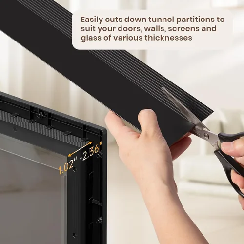 Vista 7 de Puerta XL para Perro para Puerta, Puerta Extra Grande para Perro de Plástico Resistente a la Oxidación para Puertas Interiores y Exteriores, Puerta