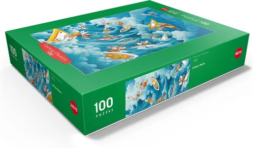 Vista 3 de MyPuzzle Surfing in Heaven - Michael Ryba - Clásicos de dibujos animados - Rompecabezas prémium de 100 piezas para adultos