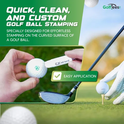 Vista 5 de EZBallStamp - Timbre marcador con forma de pelota de golf, Azul
