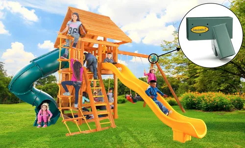 Vista 5 de Eastern Jungle Gym Easy 1-2-3 A-Frame - Soporte para columpio, color verde