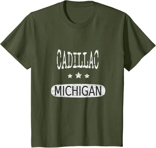 Vista 15 de Vintage Cadillac Michigan Camiseta