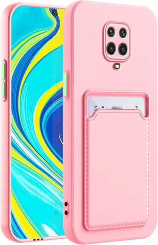 Vista 15 de Funda para Redmi Note 9 Pro, Redmi Note 9s con ranura para tarjetas de crédito, TPU suave TPU silicona resistente a los arañazos delgada ranura